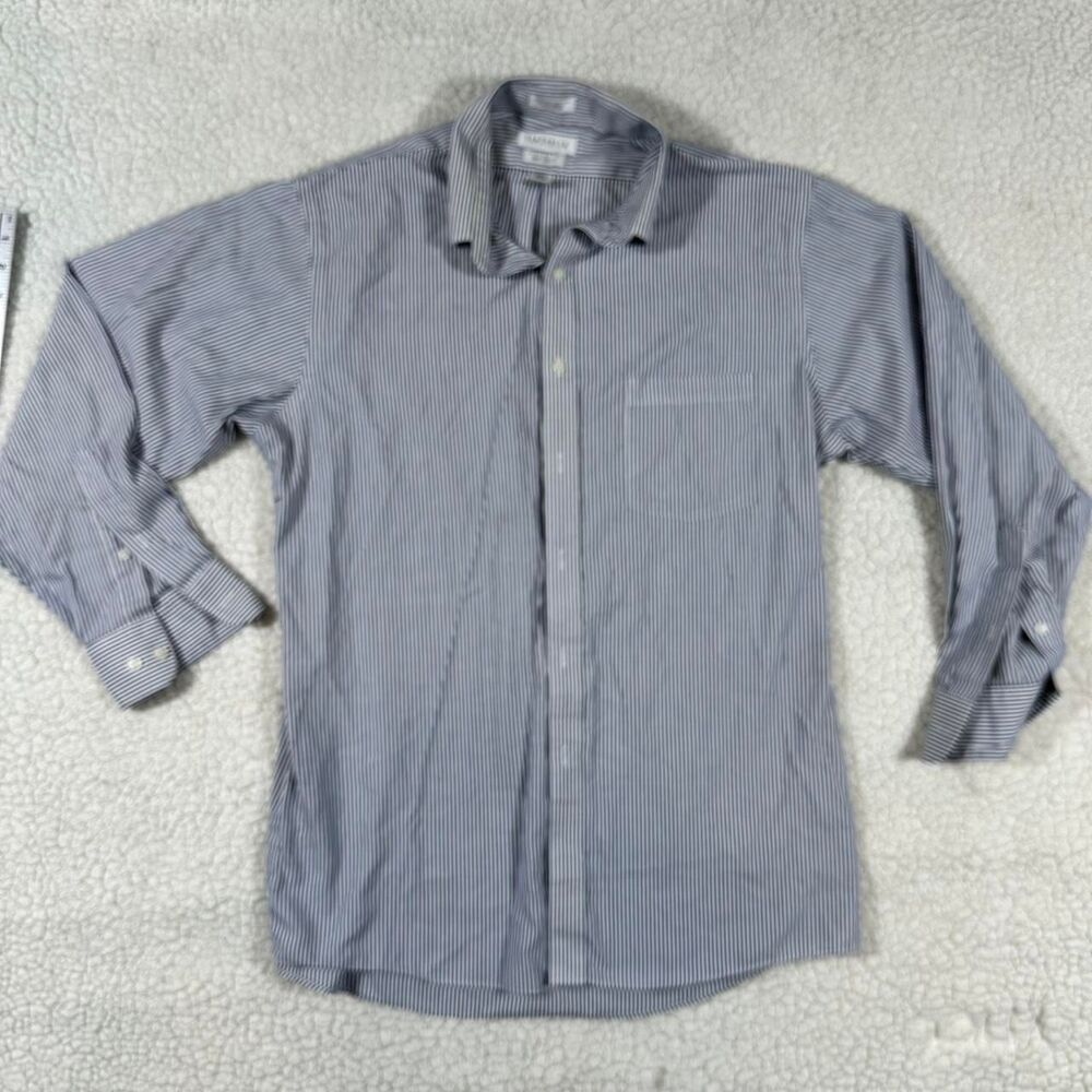 Van-heusen Men's Blue and Grey Shirt